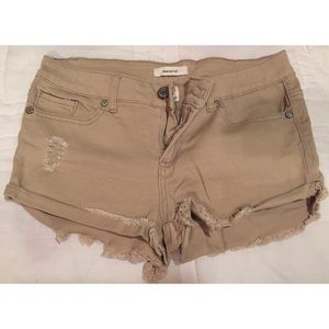 Khaki Short Shorts